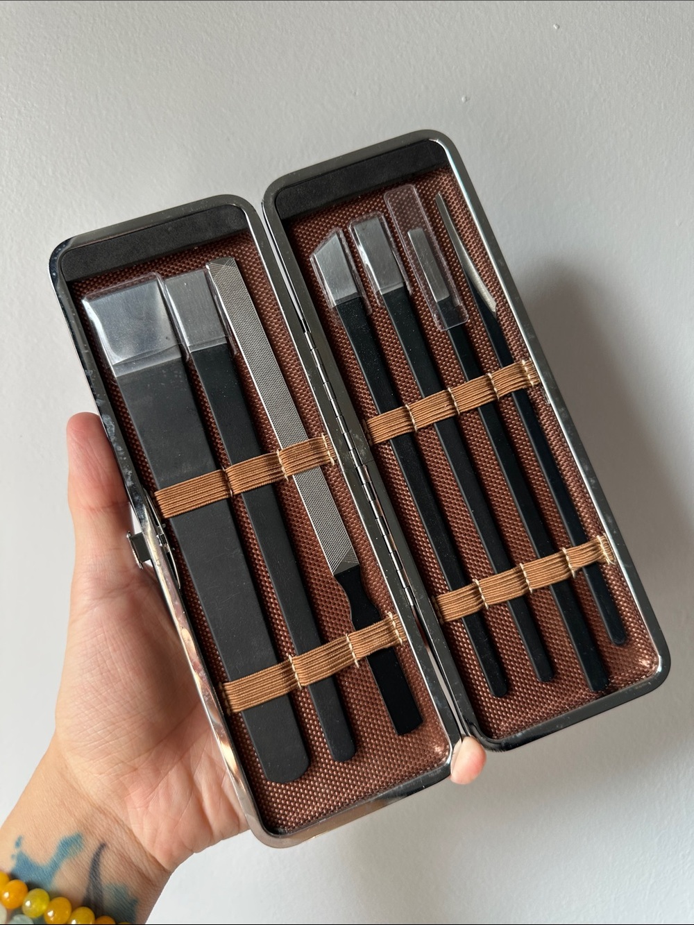 Black Men’s Grooming Manicure Set - Black